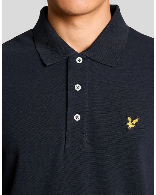 Lyle & Scott Blue Cotton Polo Shirt for men