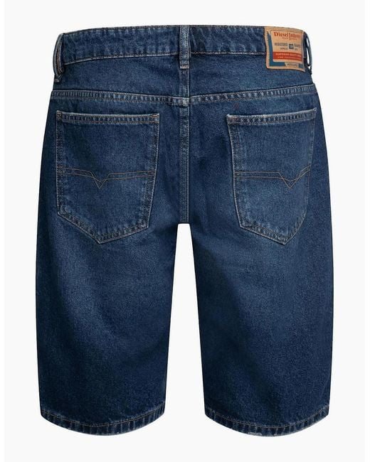 DIESEL Blue Slim Short Calzoncini Denim Shorts for men