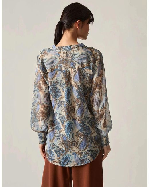 James Lakeland Multicolor Paisley Print Blouse