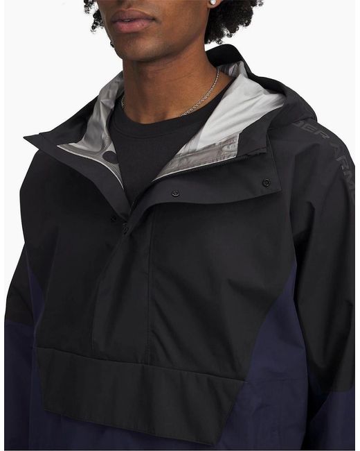 Under Armour Blue Cloudstrike Rain Anorak for men
