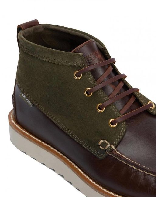 Barbour Brown Hadston Chukka Boots for men