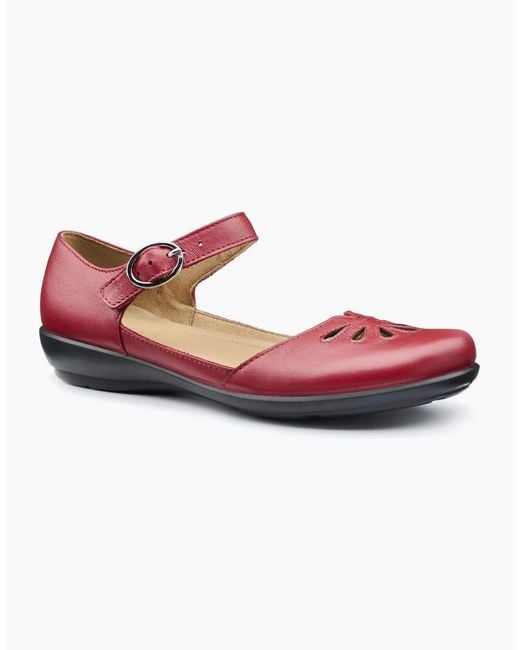 Hotter Red Eloise Mary Jane Shoes