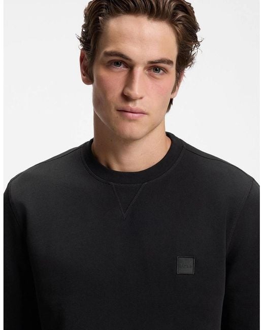Boss Black Westart Crew Sweatshirt, Premium Cotton for men