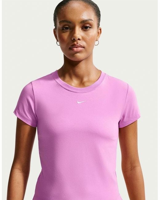 Nike Purple Sportswear Chill Knit T-Shirt