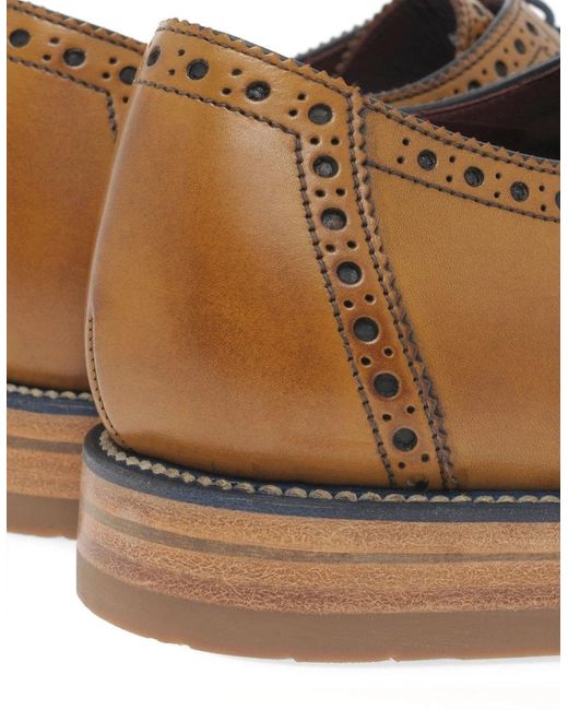 Loake Brown Foley Formal Lace Up Shoes for men