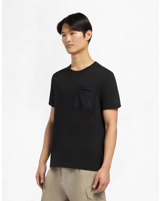 Moose Knuckles Black Dalon T-Shirt for men