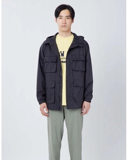 Snow Peak Blue Snow Peak U.L Double Weave Mountain Parka for men