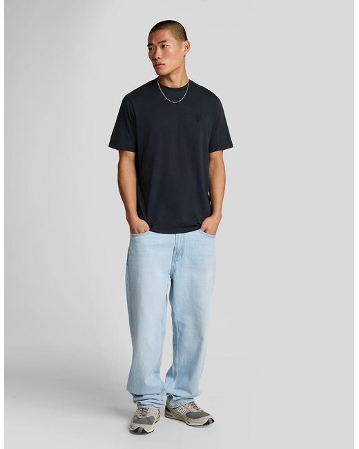 Lyle & Scott Blue Superfine Cotton T-Shirt for men