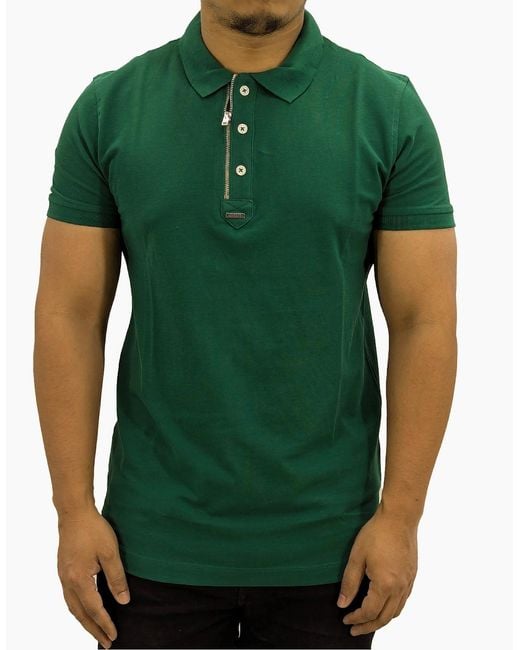 DIESEL Red T-Smith-Zip Out Rbawh Polo T Shirts Short Sleeve Casual Golf Tee New for men
