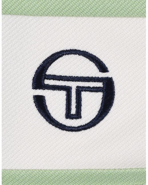 Sergio Tacchini Green Damarindo Track Top Quiet/Gardenia for men