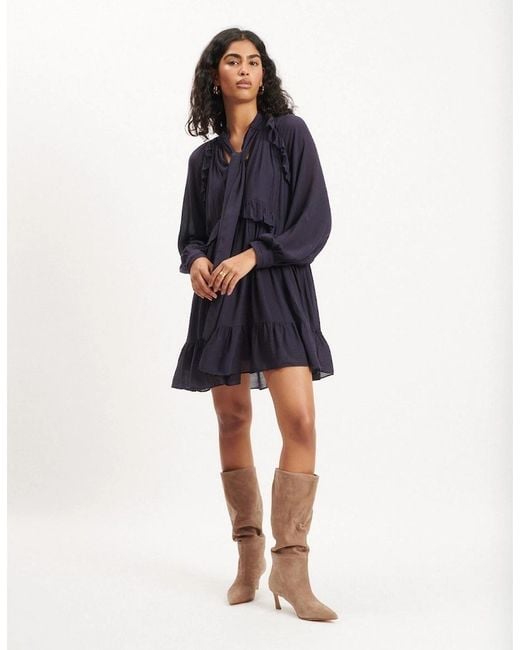 Nobody's Child Blue Bohana Mini Dress