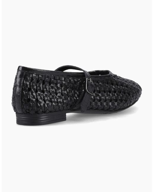 Hush Puppies Black Delaney Woven Mary Jane Shoes