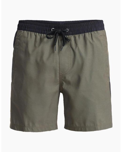 Quiksilver Gray Everyday Holmes Volley 16" Swim Shorts for men