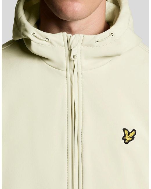 Lyle & Scott Natural Fleece Back Softshell Jacket for men
