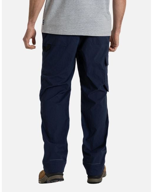 Craghoppers Blue Bedale Stretch Cargo Trousers for men