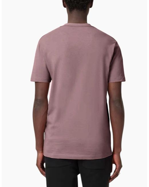 AllSaints Pink All Saints T Shirts Crew Neck Slim Short Sleeve Casual Summer Cotton Tee for men
