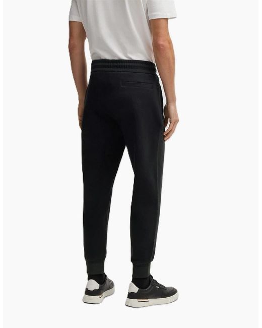 Boss Black Lamont Solid Patterned Slim Joggers for men