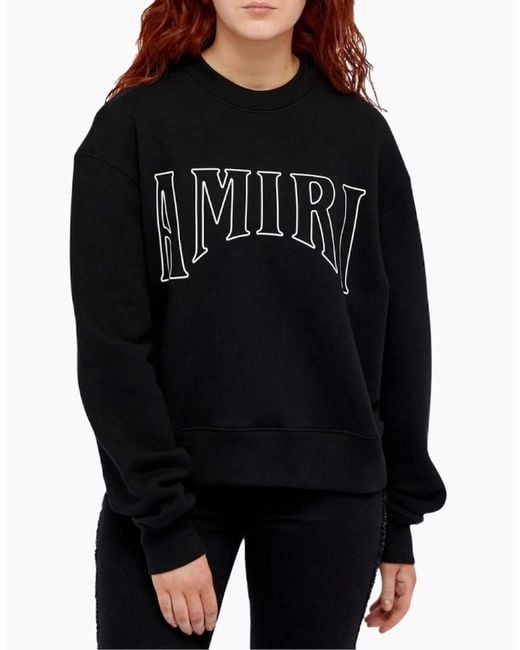 Amiri Black Sun Graphic On Back Sweatshirt