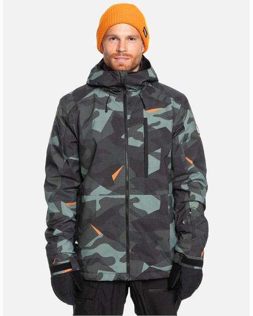 Quiksilver Gray Mission Ski Jacket for men