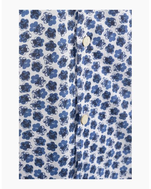 Paul Smith Blue Ls Reg Fit Shirt for men