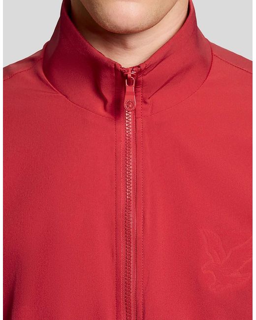 Lyle & Scott Red Keyline Windbreaker Jacket for men