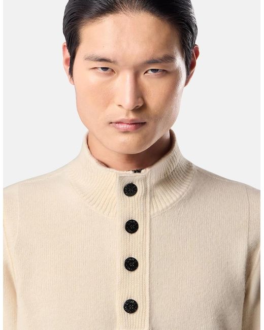 Stone Island Natural 1/4 Button 5100040 Sweater for men
