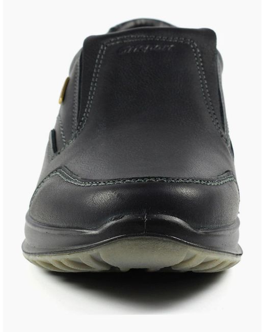 Grisport Black Melrose Slip On Shoes for men