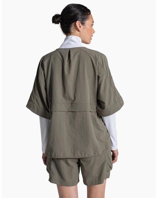 Craghoppers Gray Ladies Medina Nosilife Overhead Short-Sleeved Shirt