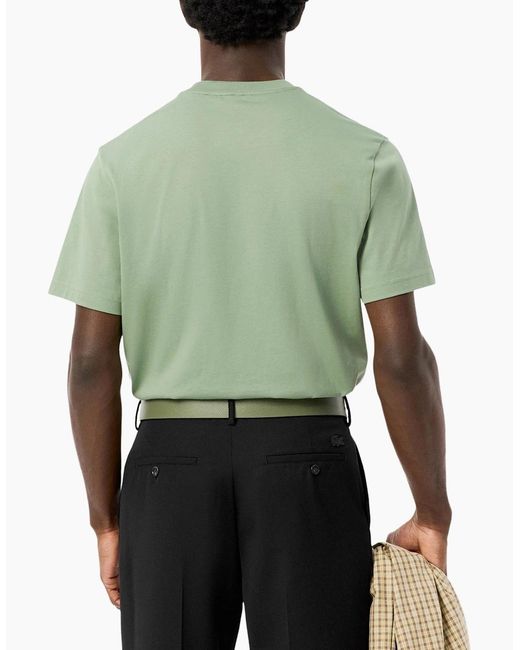 Lacoste Natural Th7318 Classic Fit Cotton T-Shirt for men