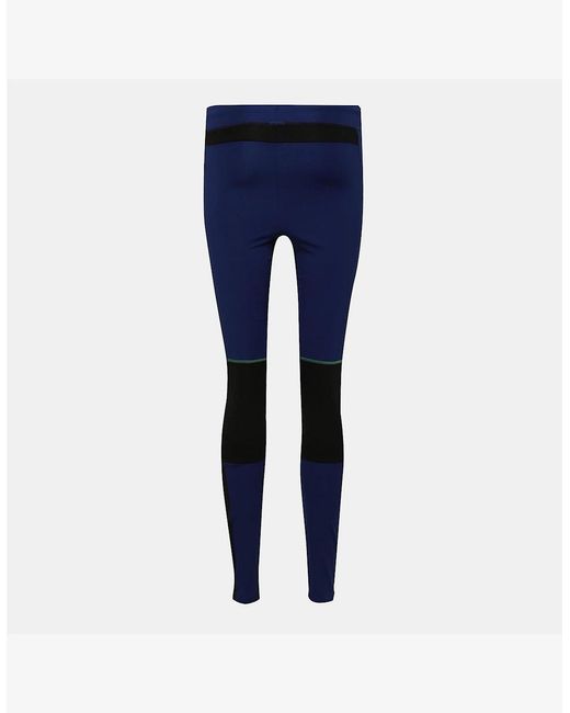 Lacoste Blue Stretch Color Block Track Leggings for men