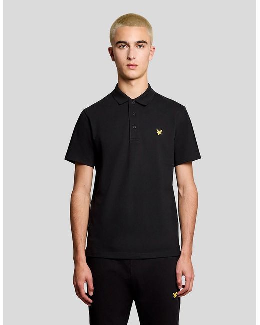 Lyle & Scott Black Sports Polo Shirt for men