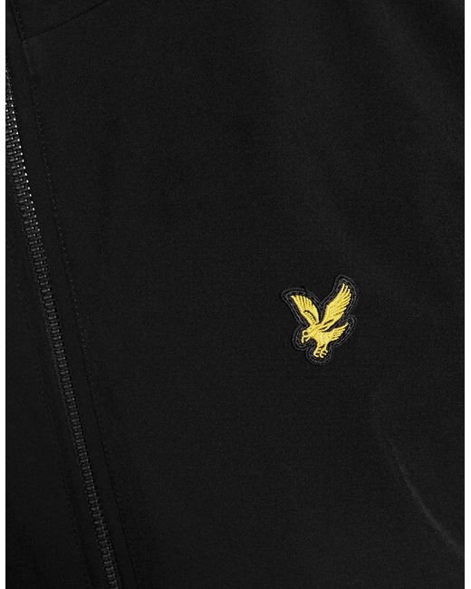 Lyle & Scott Black Mesh-Back Softshell Jacket for men
