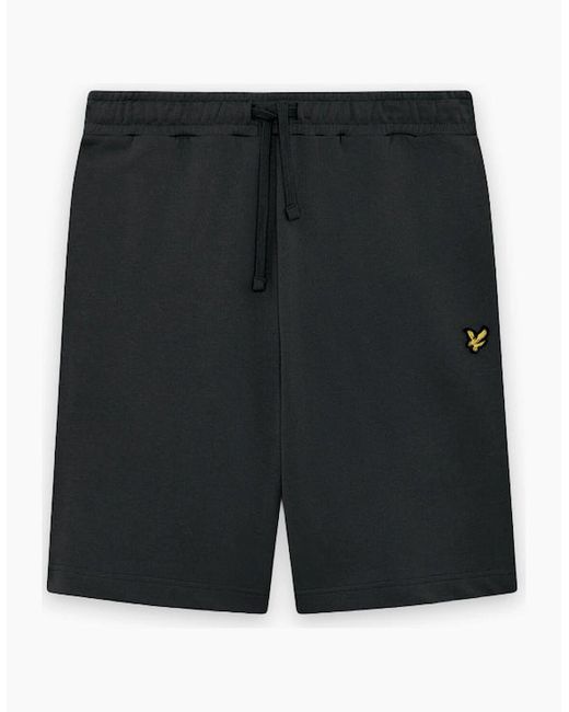 Lyle & Scott Black Everyday Cotton Sweat Shorts for men