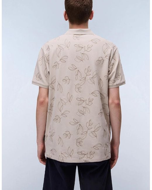 Napapijri Natural Brolio Short Sleeve Polo Shirt for men