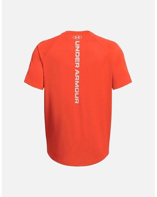 Under Armour Red Tech Reflective T-Shirt for men