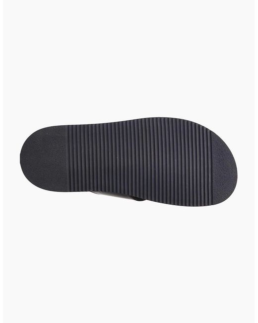 Base London Blue Webb Sliders for men
