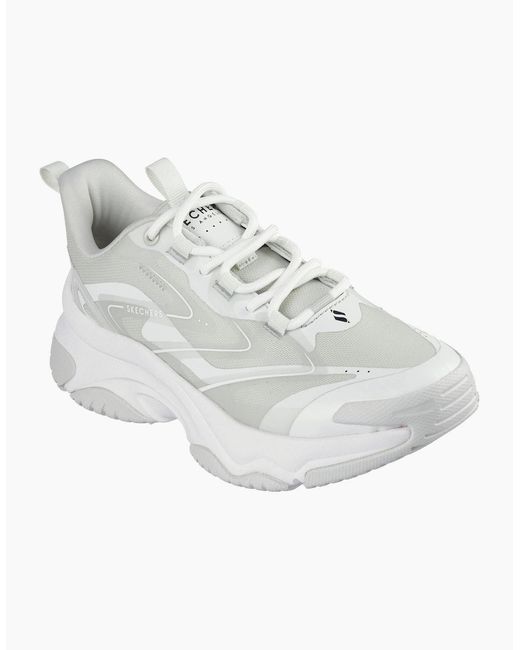 Skechers White Mh Antgrvty Classic Low Top Trainers