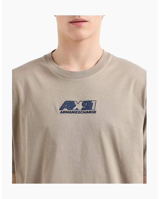Armani Gray Exchange T-Shirts Milano Tee Summer for men