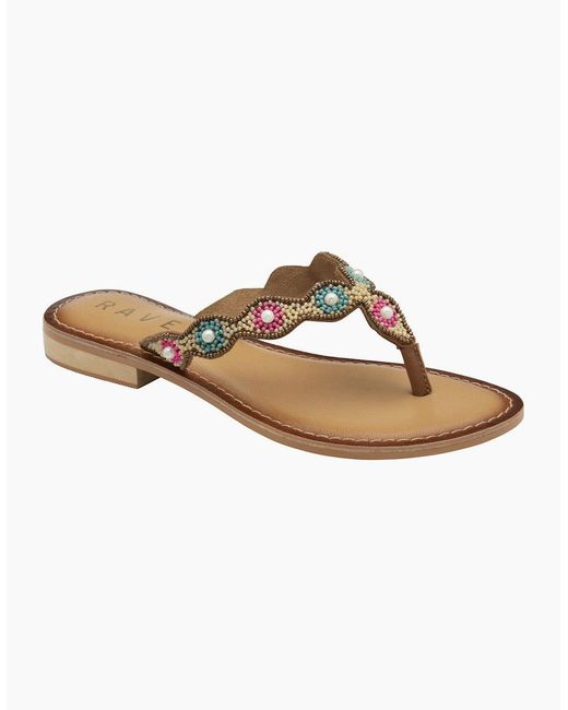 Ravel Brown Rumi Toe Post Sandals