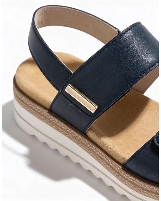 Remonte Blue D0Q59 Ankle Strap Sandals