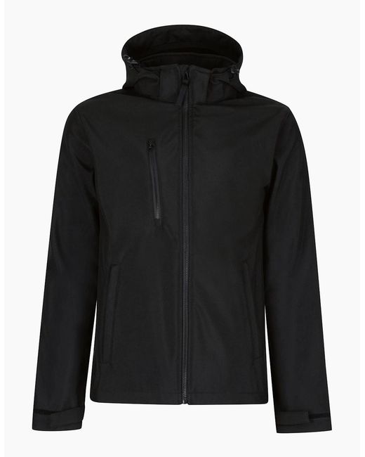 Regatta Blue Professional Venturer Softshell 3 Layer Hooded Jacket for men
