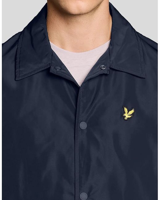 Lyle & Scott Blue Lightweight Coach Jacket for men