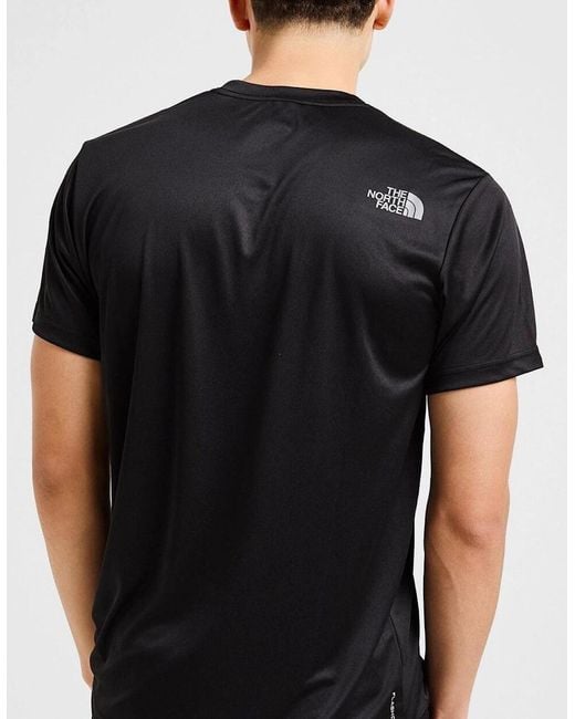 The North Face Black Graphic Reaxion Dri Fit T-Shirt for men