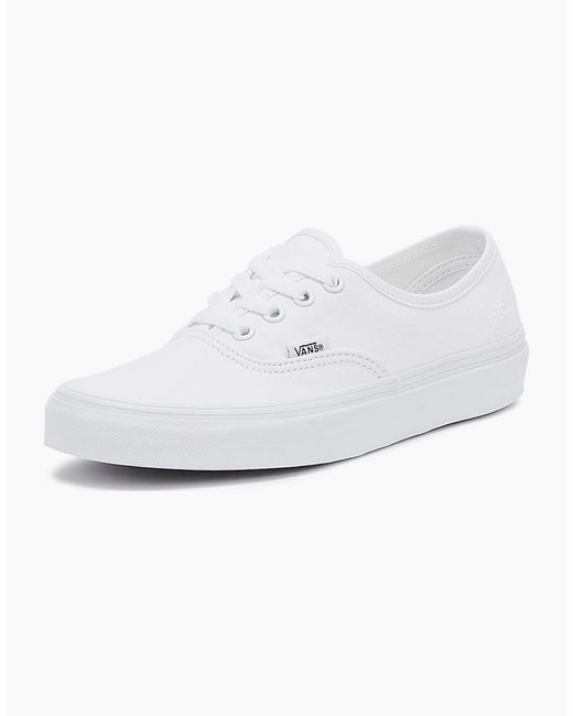 Vans White Authentic Canvas Trainers