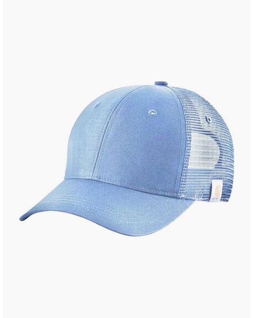 Carhartt Blue Carhartt Light Rugged Professional Series Canvas Mesh Back Cap for men