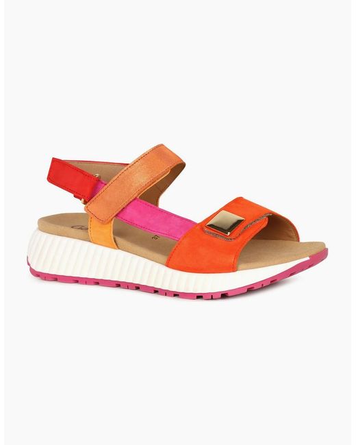 Gabor White Gifted Wedge Heel Sandals