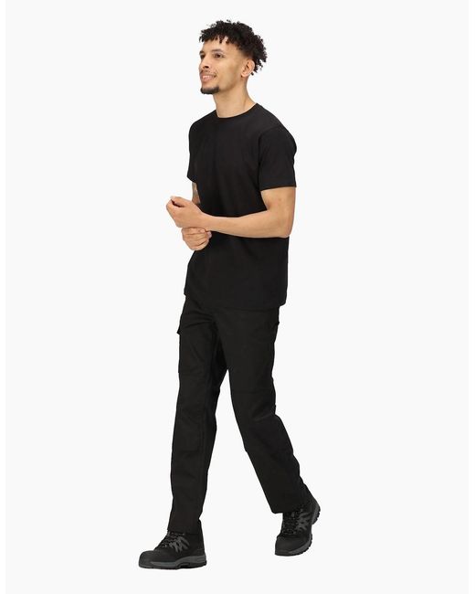 Regatta Black Professional Cotton Soft Touch T-Shirt for men