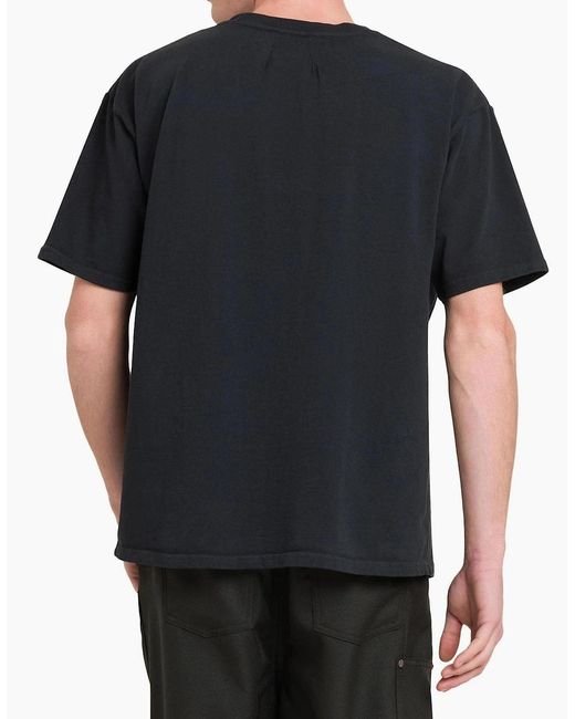 Rhude Black Collegiate Crest T-Shirt for men