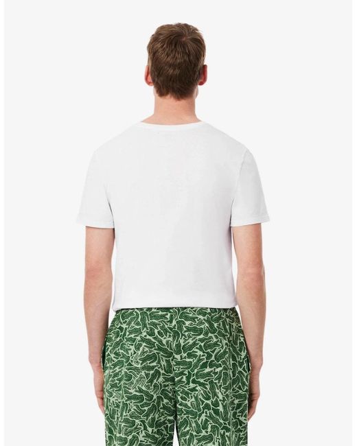 Lacoste White 3-Pack Plain T for men