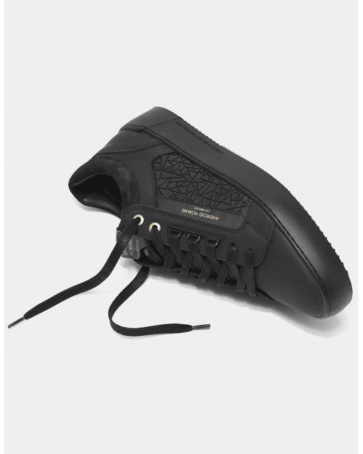 Android Homme Black Venice Rubberised Mosaic Sneaker Trainer for men